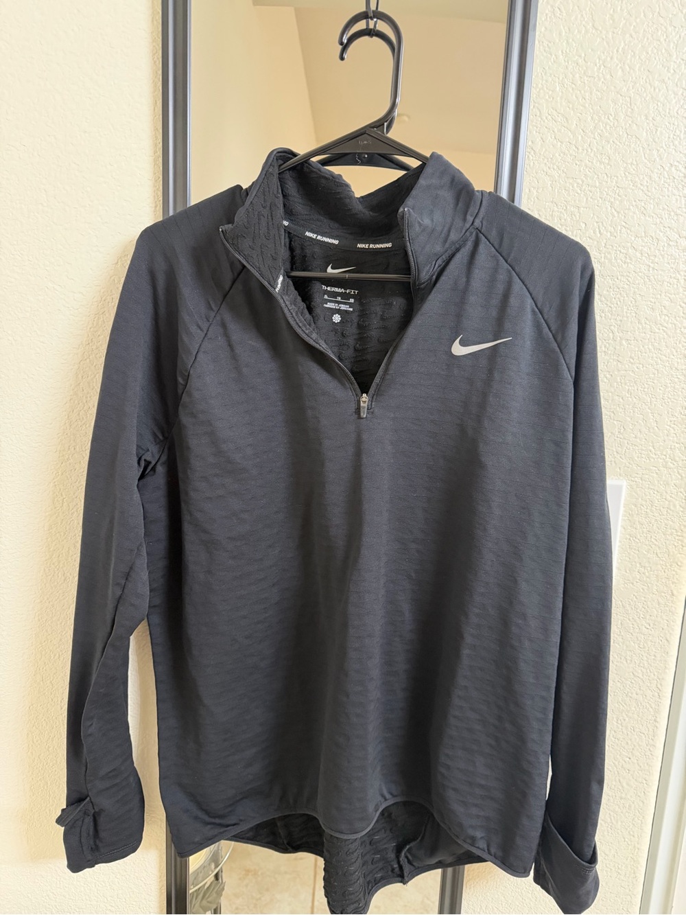 Nike Black Quarter-Zip Running Pullover